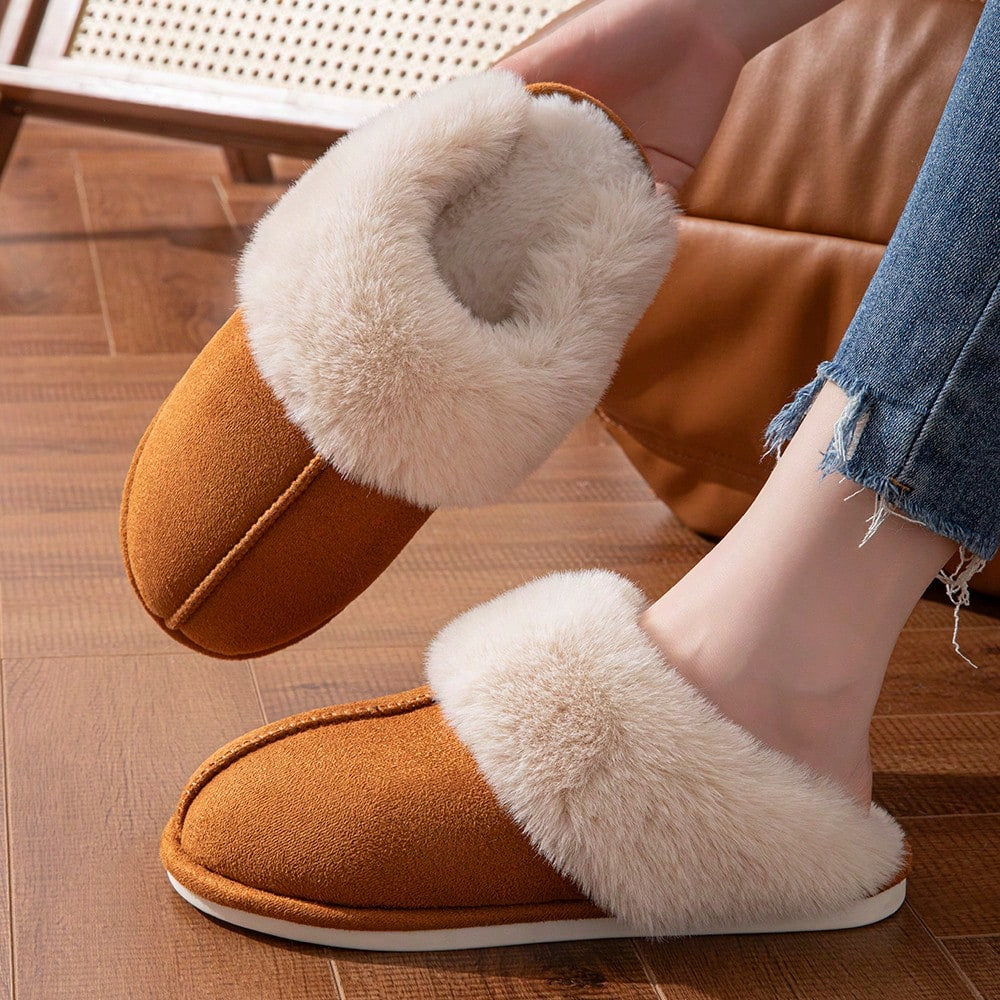 Humtto Women’s Comfortable Warm Slippers–Faux Fur,Anti Slip,Foot Care