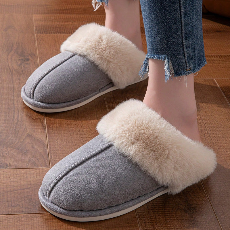 Humtto Women’s Comfortable Warm Slippers–Faux Fur,Anti Slip,Foot Care