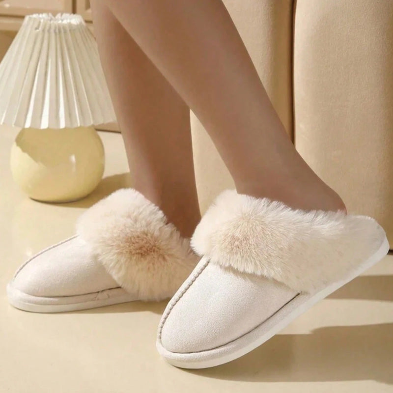 Humtto Women’s Comfortable Warm Slippers–Faux Fur,Anti Slip,Foot Care