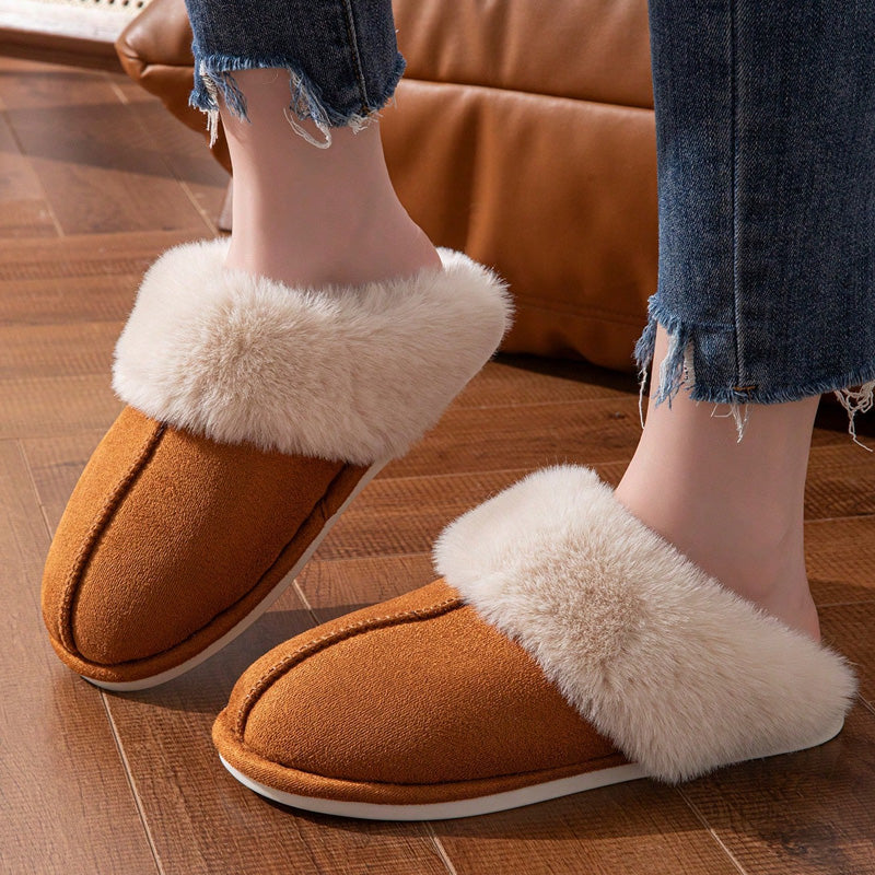 Humtto Women’s Comfortable Warm Slippers–Faux Fur,Anti Slip,Foot Care