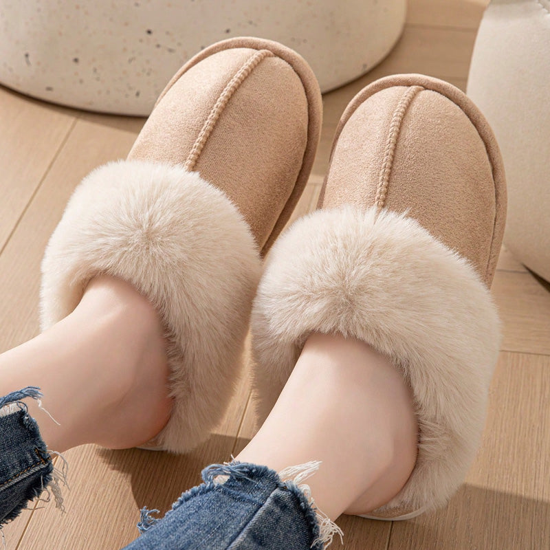 Humtto Women’s Comfortable Warm Slippers–Faux Fur,Anti Slip,Foot Care