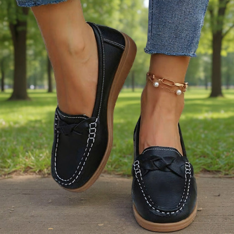 Humtto Women's Orthopedic Slip-Ons: Soft Leather, Great Value