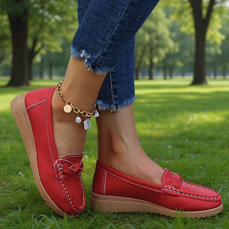 Humtto Women's Orthopedic Slip-Ons: Soft Leather, Great Value