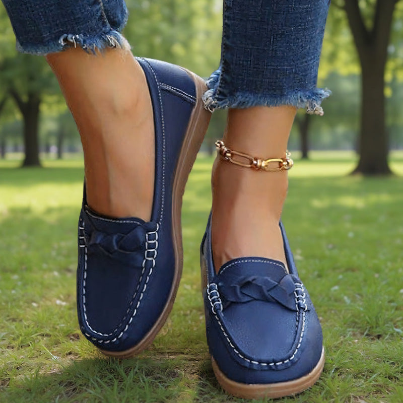 Humtto Women's Orthopedic Slip-Ons: Soft Leather, Great Value