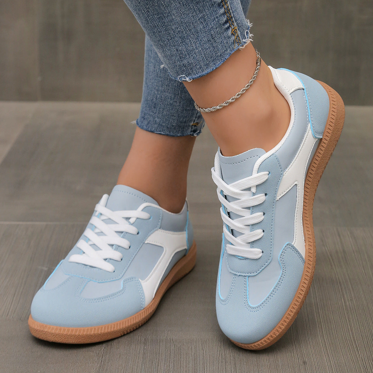 Humtto Women’s Orthopedic Sneakers-Wide Fit Suede Trainers for Comfort