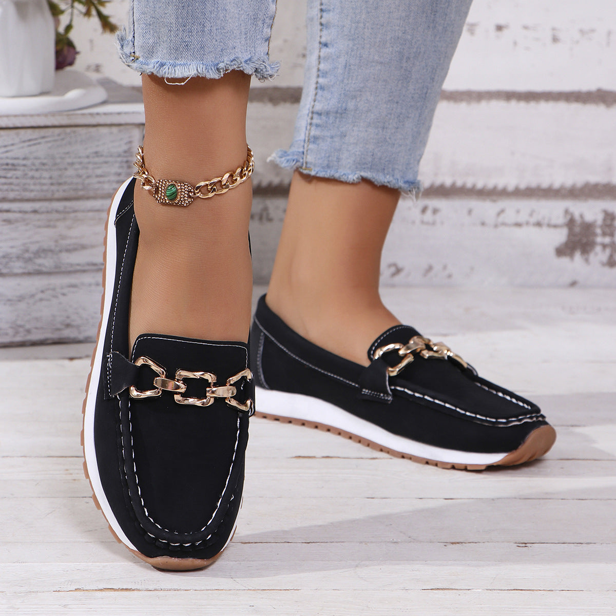 Humtto Classic Suede Loafers for Women | Orthopedic Pain Relief & Arch Support