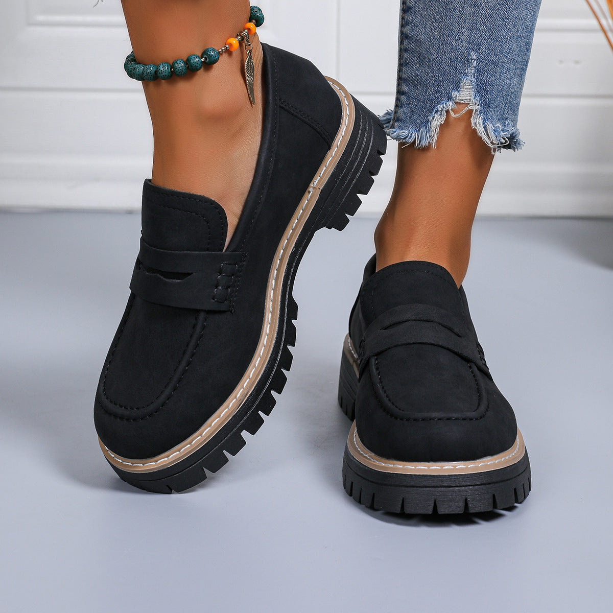 Womens Orthopedic Platform Loafers | All-Day Comfort & Adjustable Fit