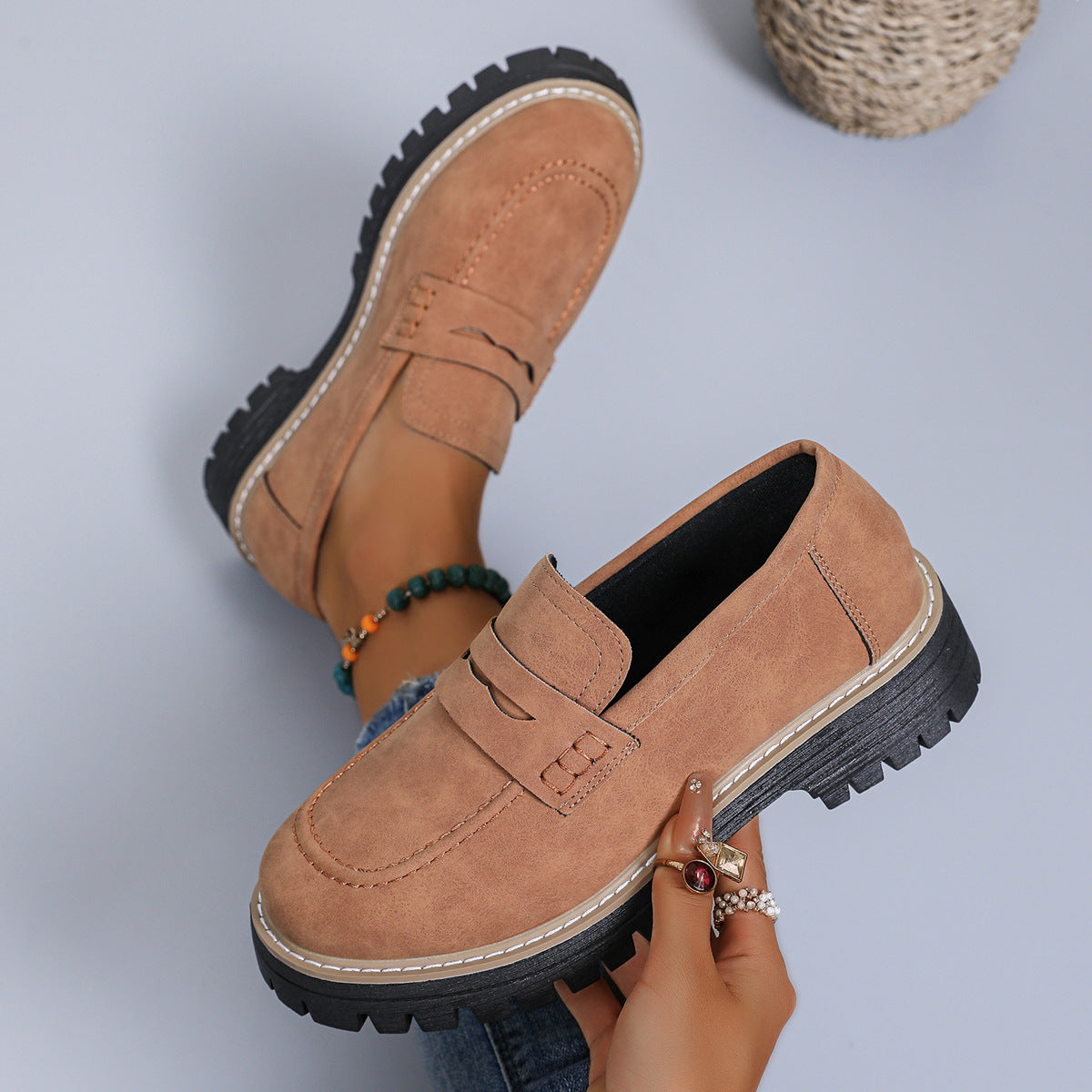Womens Orthopedic Platform Loafers | All-Day Comfort & Adjustable Fit