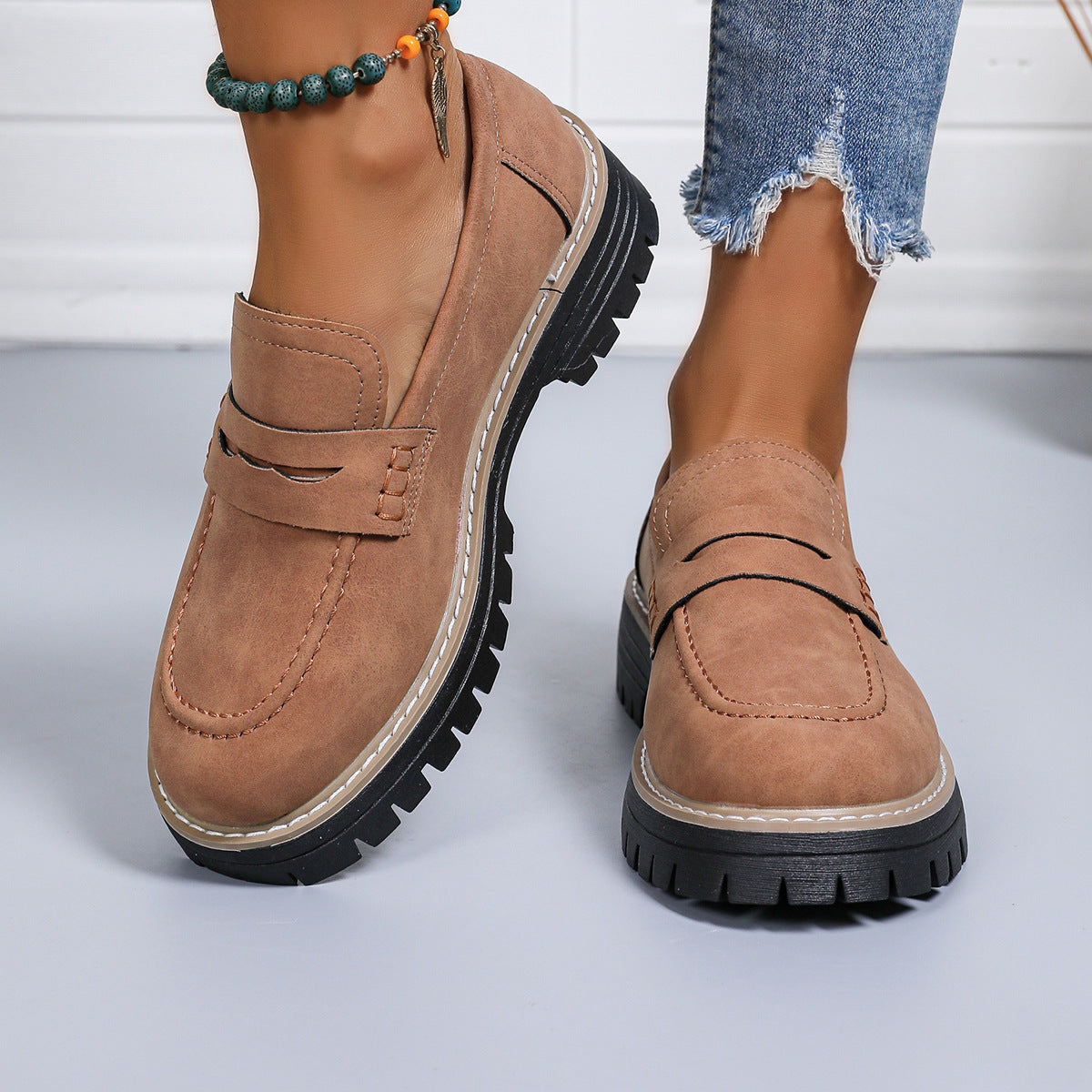 Womens Orthopedic Platform Loafers | All-Day Comfort & Adjustable Fit