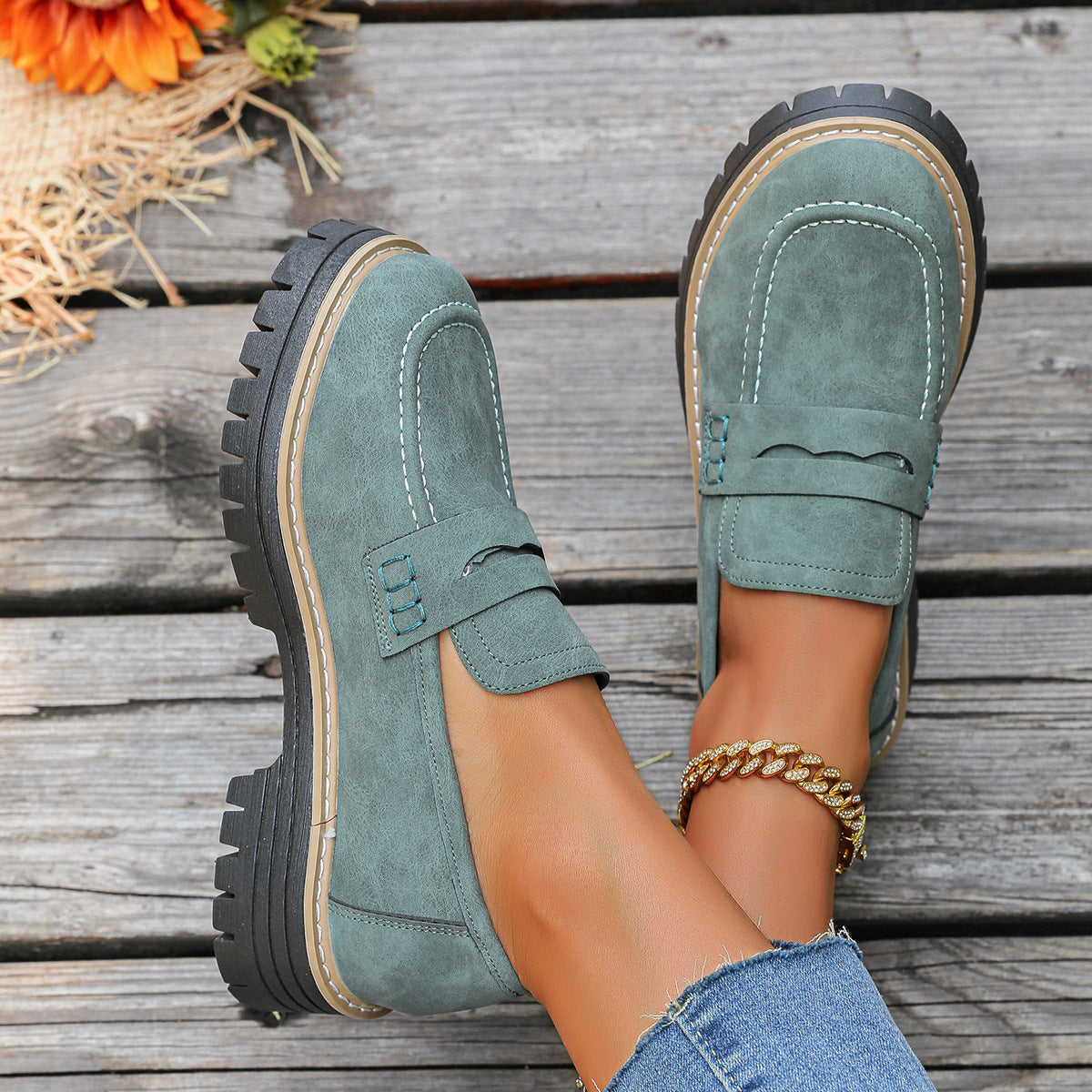 Womens Orthopedic Platform Loafers | All-Day Comfort & Adjustable Fit