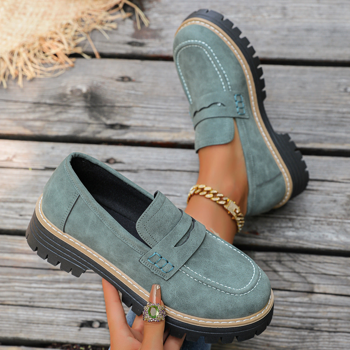 Womens Orthopedic Platform Loafers | All-Day Comfort & Adjustable Fit