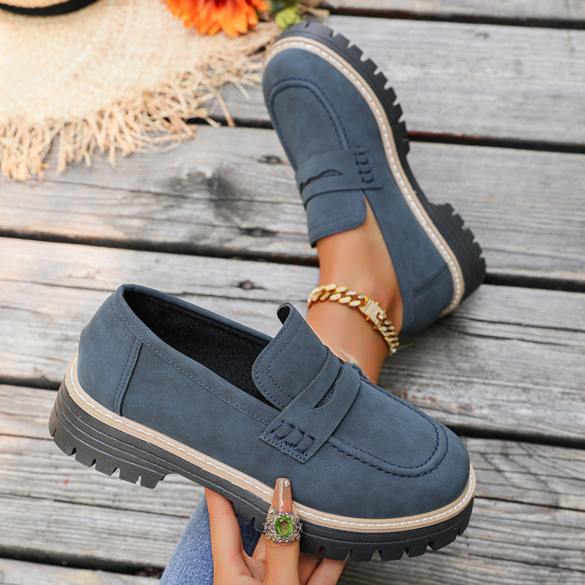 Womens Orthopedic Platform Loafers | All-Day Comfort & Adjustable Fit