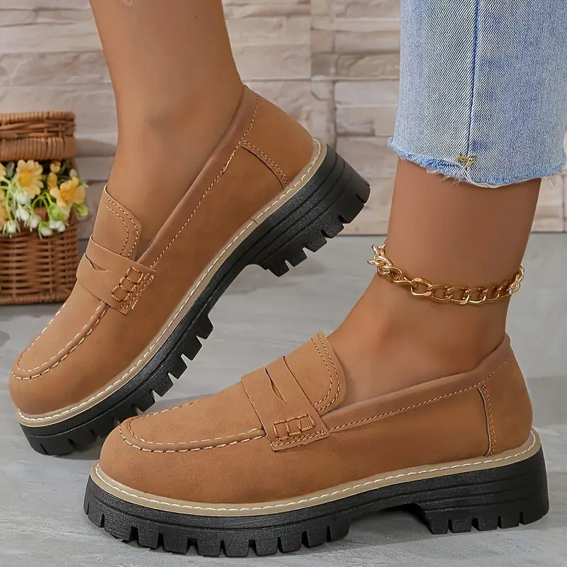 Womens Orthopedic Platform Loafers | All-Day Comfort & Adjustable Fit