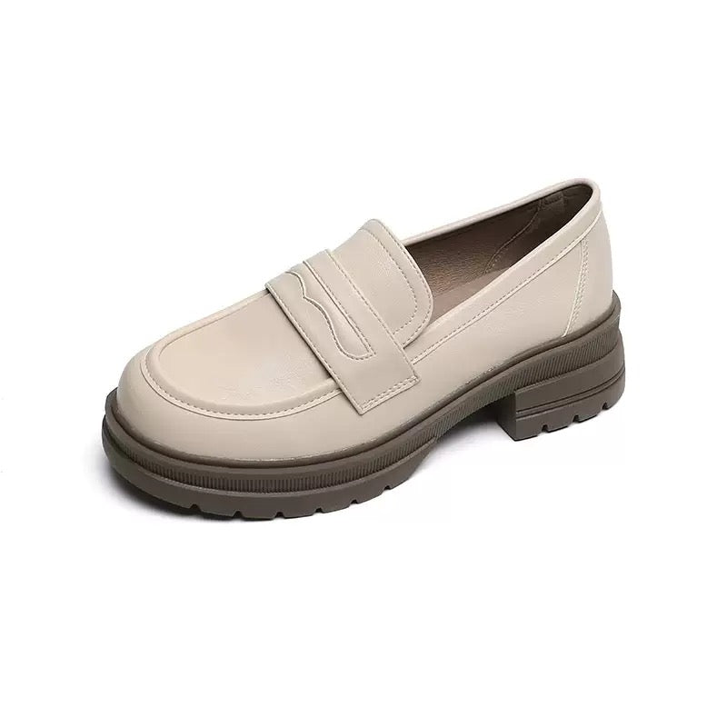 Womens Slip-On Chunky Loafers for Pain Relief | Wide Fit Comfort Shoes
