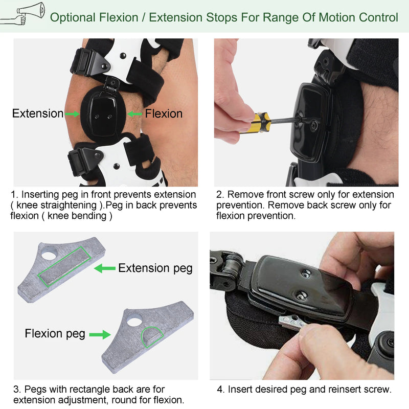 Humtto Adjustable Hinged Knee Support for Pain Relief, ACL, Meniscus & Joint Support