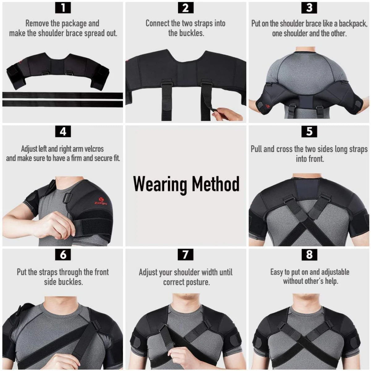 HUMTTO Back & Shoulder Brace for Joint Pain Relief & Posture Support - Humtto UK