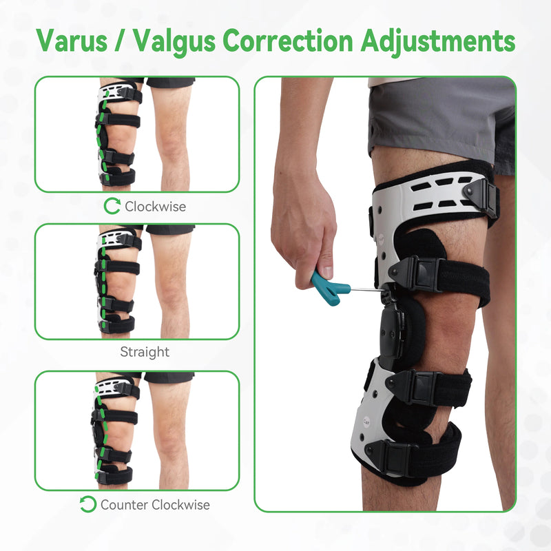Humtto Adjustable Hinged Knee Support for Pain Relief, ACL, Meniscus & Joint Support