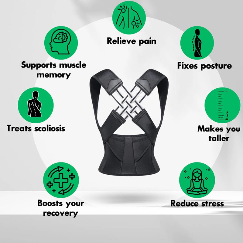 HUMTTO Back Support Belt & Posture Corrector – Instant Relief from Sciatica Pain - Humtto UK