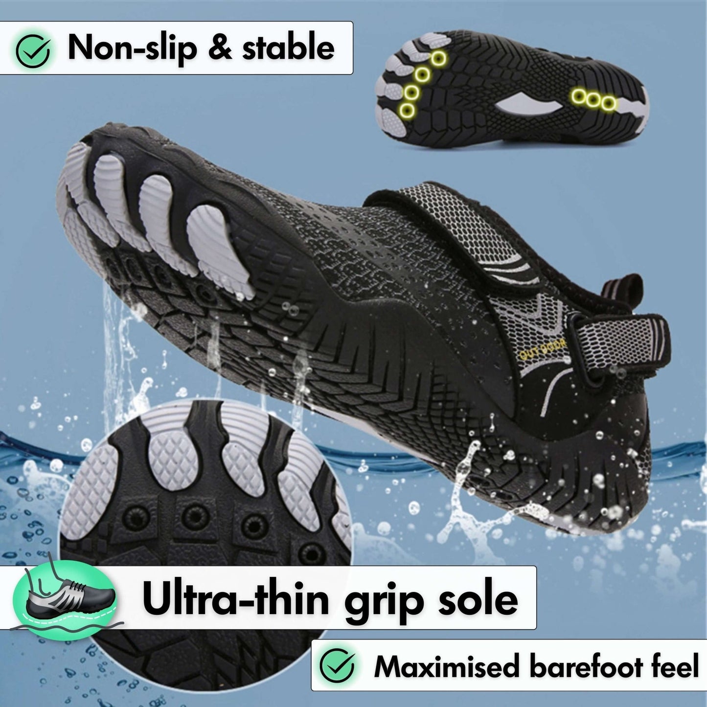 Humtto Kids' Outdoor Barefoot Shoe: Flexible, Non - Slip for Active Fun - Humtto UK