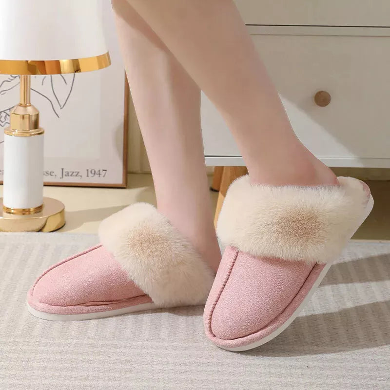 Humtto Women’s Comfortable Warm Slippers–Faux Fur,Anti Slip,Foot Care