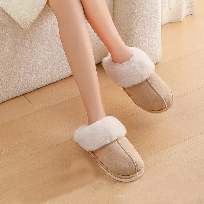 Humtto Women’s Comfortable Warm Slippers–Faux Fur,Anti Slip,Foot Care