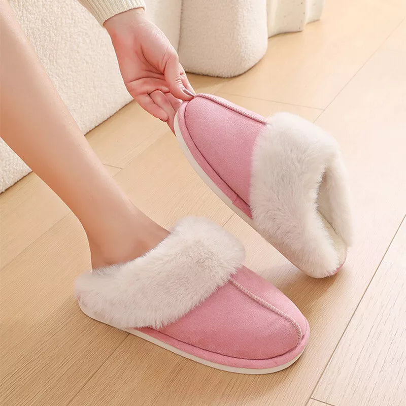 Humtto Women’s Comfortable Warm Slippers–Faux Fur,Anti Slip,Foot Care
