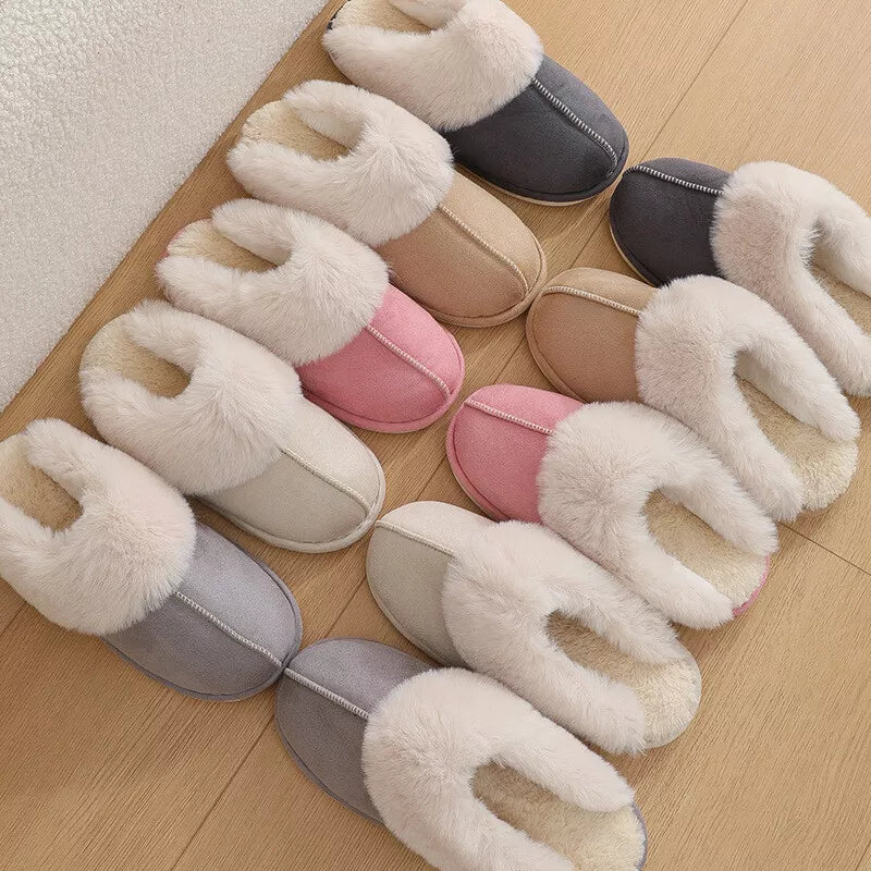 Humtto Women’s Comfortable Warm Slippers–Faux Fur,Anti Slip,Foot Care