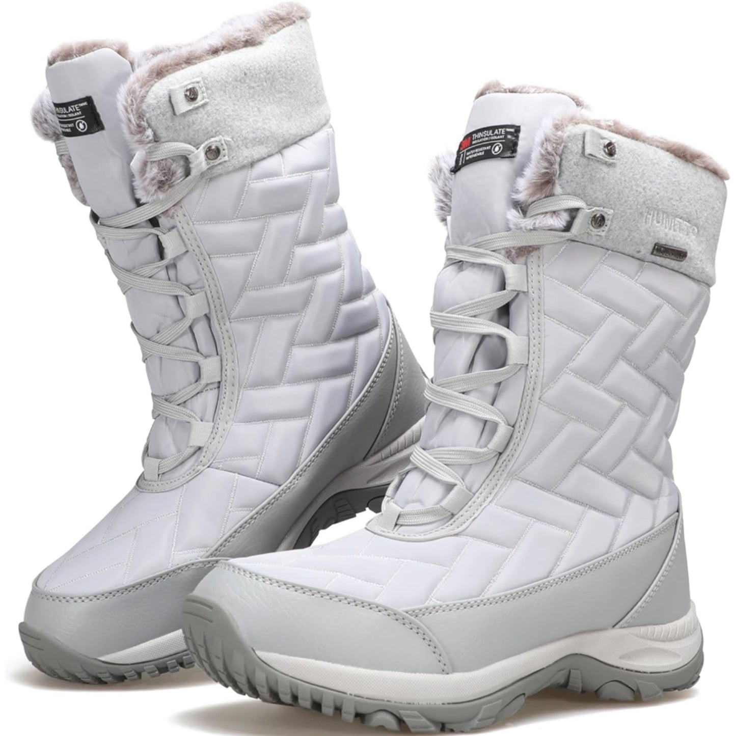 HUMTTO Women's Winter Warm Waterproof Snow Boots Lightweight Non-Slip Faux Fur Lined Ankle Booties