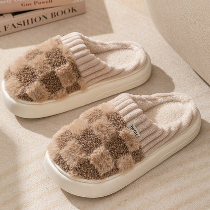 HUMTTO Unisex Cozy Plush Slippers–Non Slip Indoor House Shoes Wide Fit