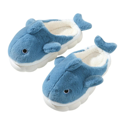 Cozy Shark Slippers | Unisex Fun Plush Non-Slip Indoor House Shoes