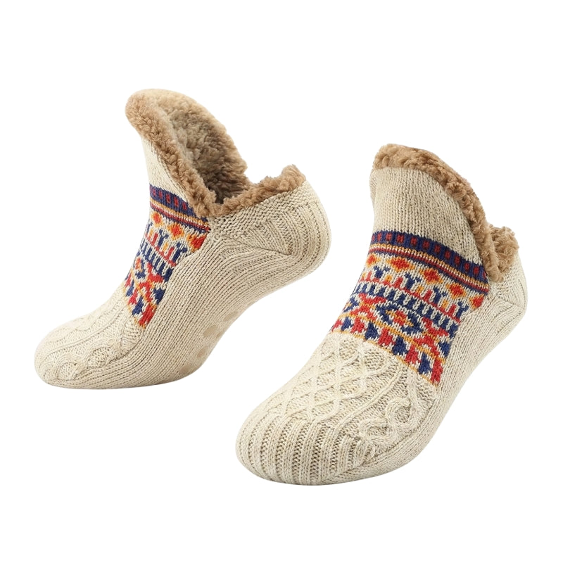 Cozy Warm Non-Slip Slipper Socks with Soft Fleece Lining