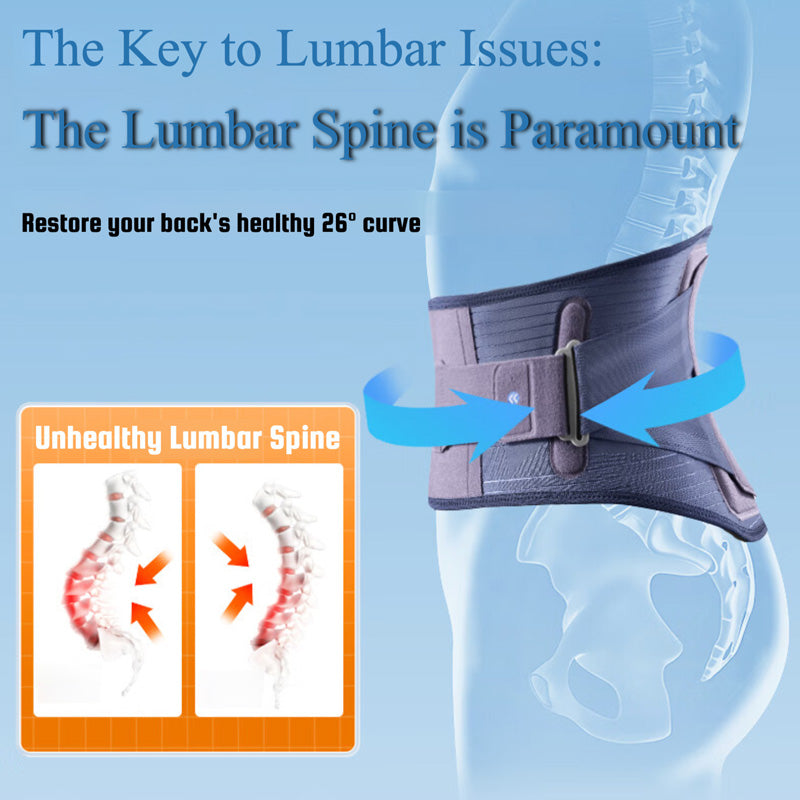 Humtto Ergonomic Back/Lumbar Support Belt – Adjustable Lumbar Brace for Disc Pain & Long Sitting