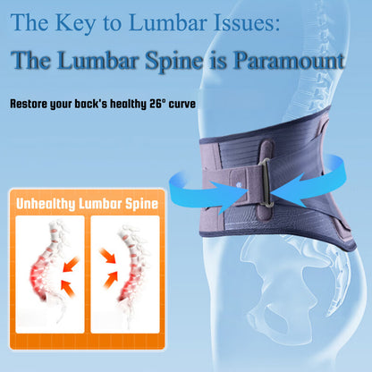 Humtto Ergonomic Back/Lumbar Support Belt – Adjustable Lumbar Brace for Disc Pain & Long Sitting