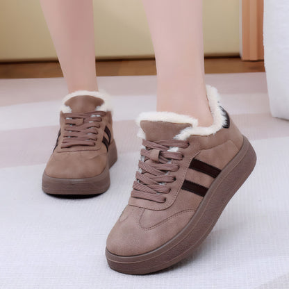 Orthopedic Suede Trainers for Women – Wide Fit, Cozy & Supportive