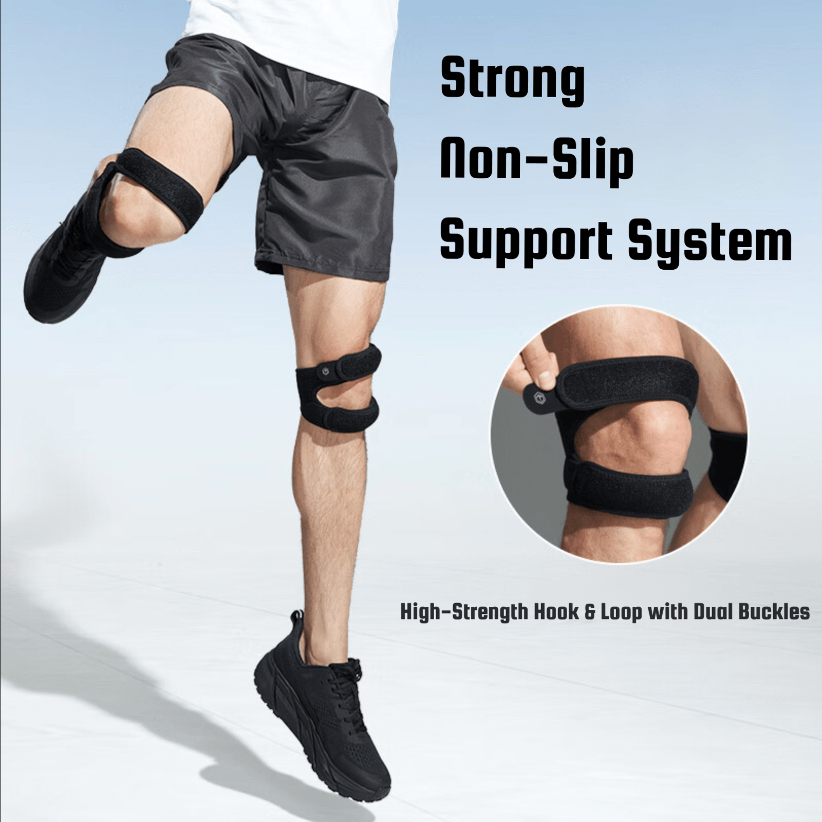 Humtto Dual Strap Knee Brace – Patella & Meniscus Support for Sports - Humtto UK