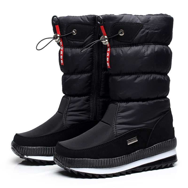 Premium Women’s Warm Waterproof Snow Boots | Cozy Mid Calf Comfort