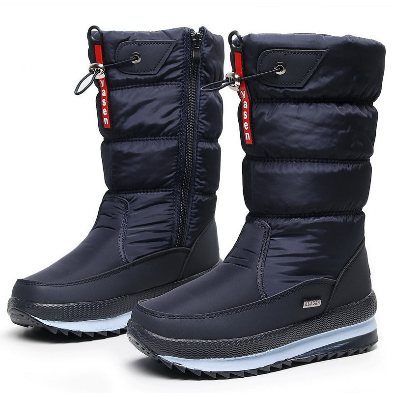 Premium Women’s Warm Waterproof Snow Boots | Cozy Mid Calf Comfort