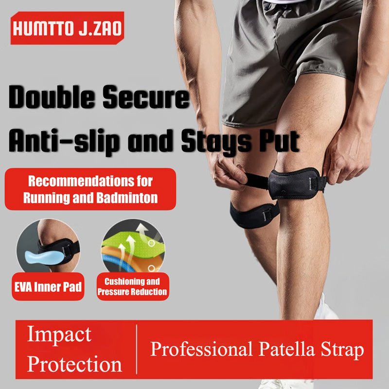 Humtto Leather Knee Strap Set – Pain Relief & Stability - Humtto UK