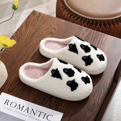 HUMTTO Spooky Halloween Slippers -Cozy Plush Ghost Pumpkin Home Shoes