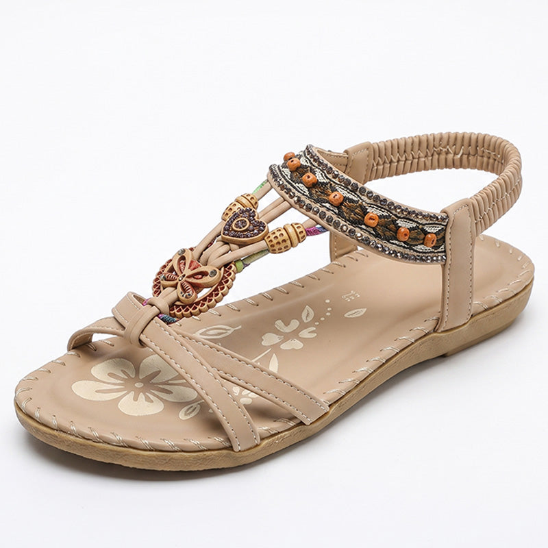 Women’s Boho Orthopaedic Summer Flat Sandals with Wide Fit Comfort