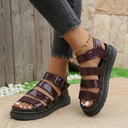 Women’s Orthopaedic Chunky Gladiator Walking Sandals with Arch Support