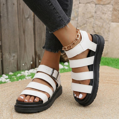 Women’s Orthopaedic Chunky Gladiator Walking Sandals with Arch Support