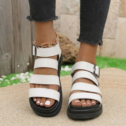 Women’s Orthopaedic Chunky Gladiator Walking Sandals with Arch Support