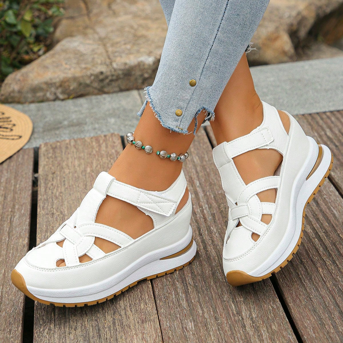 Women's Wide Fit Orthopaedic Comfort Walking Sandals with Arch Support