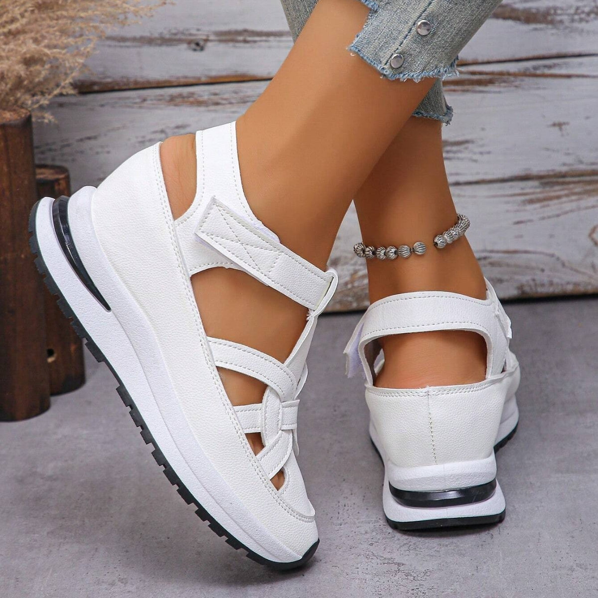 Women's Wide Fit Orthopaedic Comfort Walking Sandals with Arch Support
