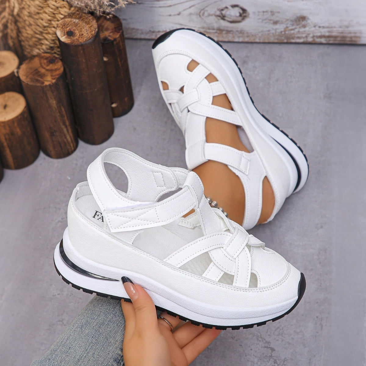 Women's Wide Fit Orthopaedic Comfort Walking Sandals with Arch Support