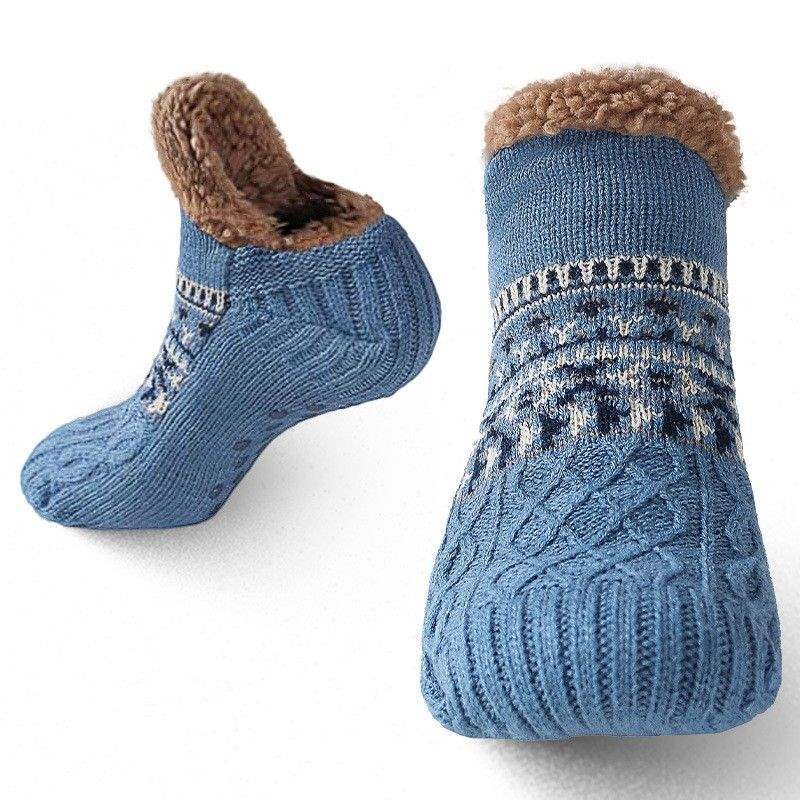 Unisex Ultra Warm Slipper Socks with Grippers – Non-Slip Fleece Lining