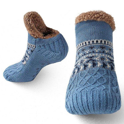 Unisex Ultra Warm Slipper Socks with Grippers – Non-Slip Fleece Lining