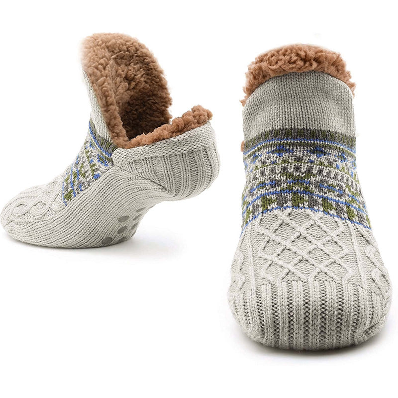 Unisex Ultra Warm Slipper Socks with Grippers – Non-Slip Fleece Lining