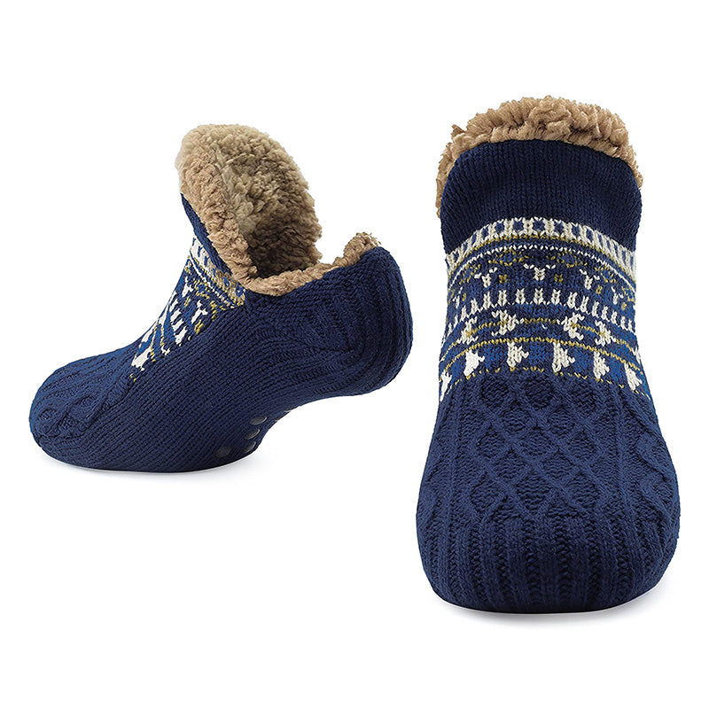 Unisex Ultra Warm Slipper Socks with Grippers – Non-Slip Fleece Lining